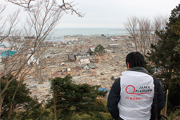 「東日本大震災被災者支援」©JPF