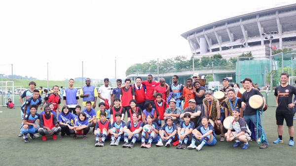 横浜開港記念サッカー大会SDGsマッチの参加者と