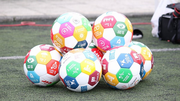 大会で使用したSDGsサッカーボール