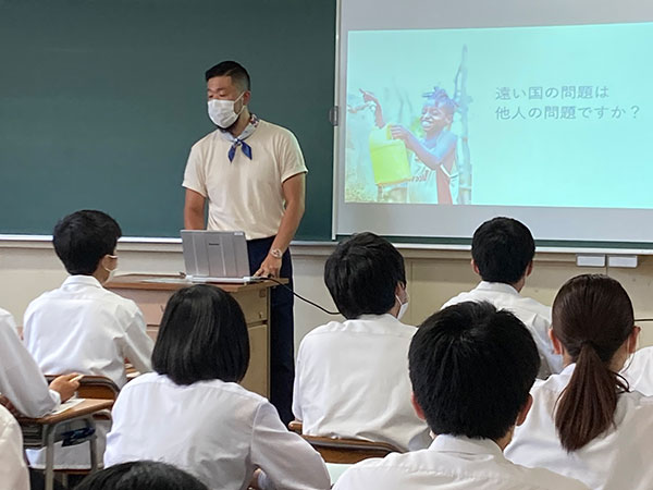 静岡県立静岡東高等学校（静岡市）：2022年6月17日（金） 加盟NGOによる講演