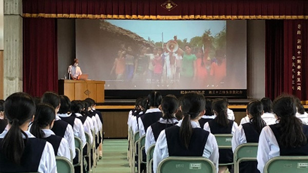 宇都宮海星女子学院（栃木県宇都宮市）：2020年7月15日（水） 国際NGOプラン・インターナショナルによる講演