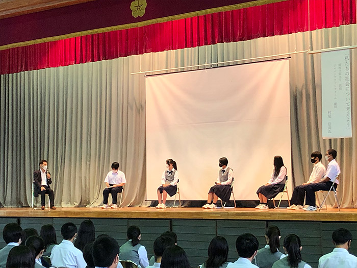 茨城県立佐和高等学校（茨城県ひたちなか市）：2021年7月8日（木） 村尾信尚関西学院大学教授／JPF顧問の基調講演