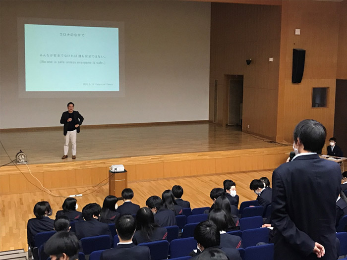 大垣日本大学高等学校（岐阜県大垣市）：2021年11月20日（土）村尾信尚関西学院大学教授／JPF顧問の基調講演