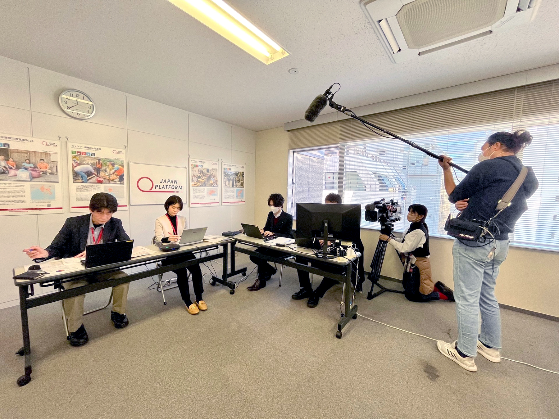 ミャンマー中部地震発生直後に実施したJPF主催の説明会の様子 ©JPF