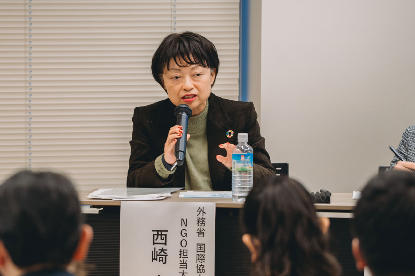パネリスト：西崎 寿美 外務省 国際協力局審議官 NGO担当大使