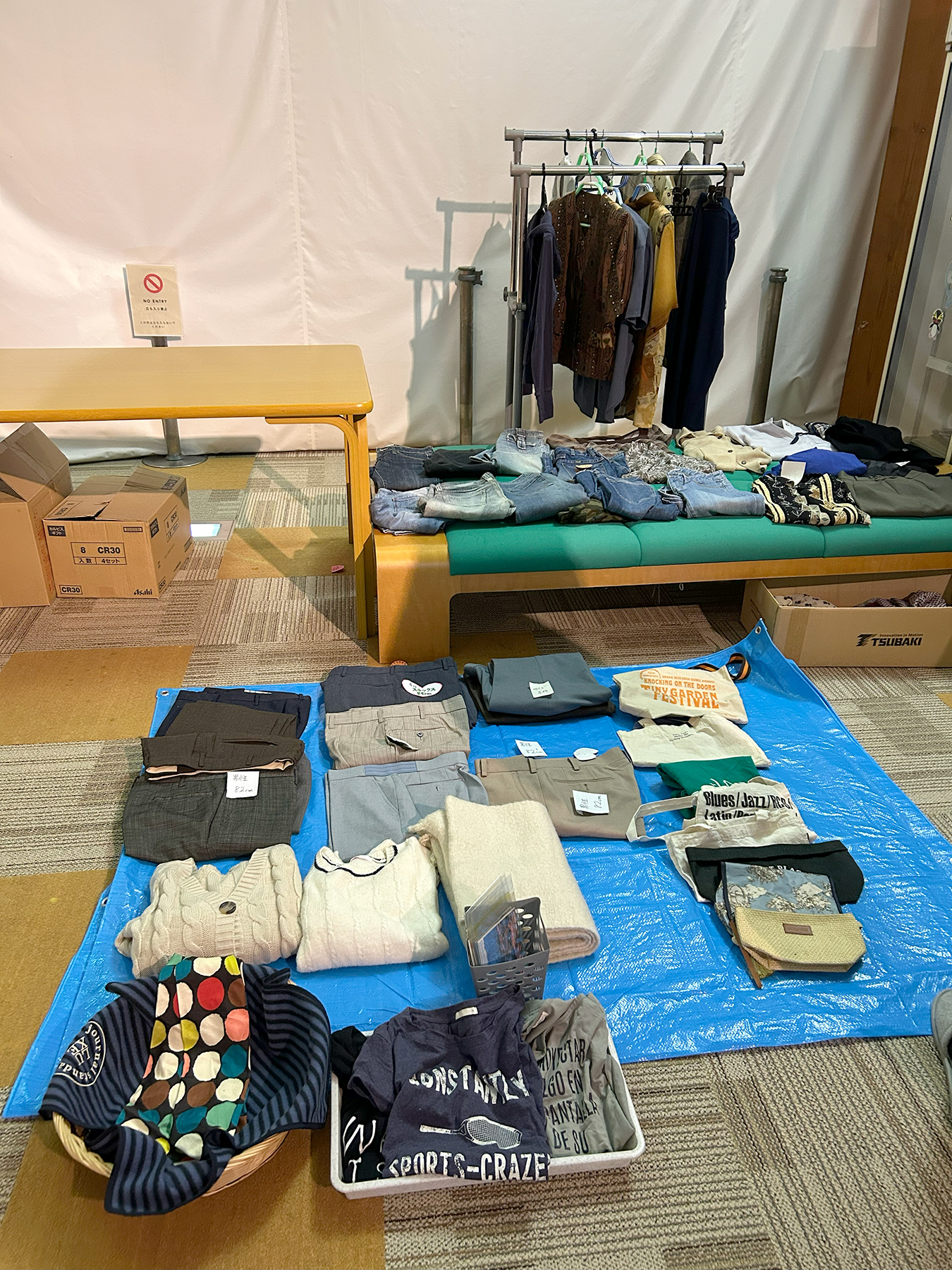 地元の方に好評の「もったいないコーナー」の様子／鳳珠郡能登町／2025.10.21 ©JPF ©JPF