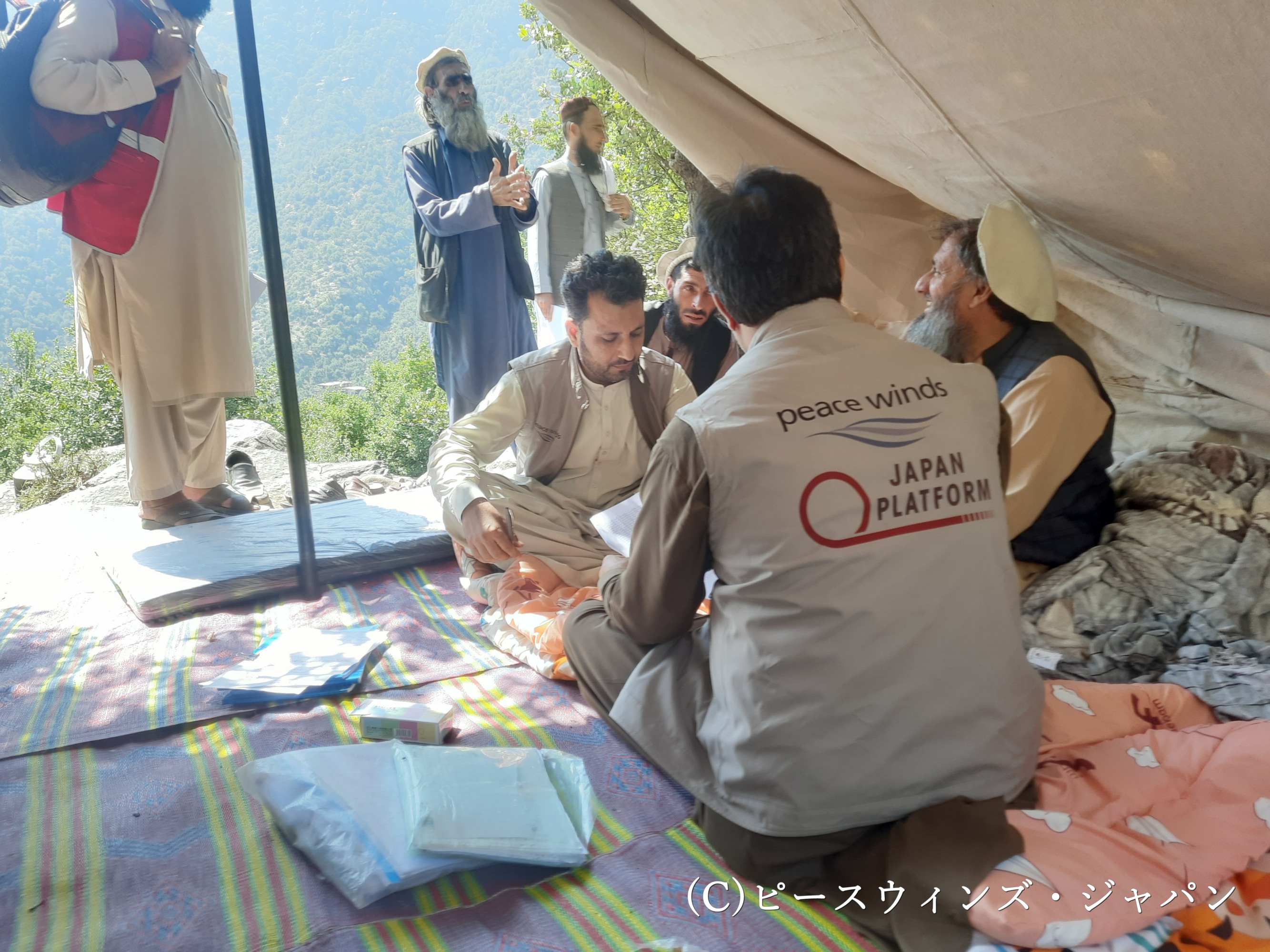 クナール県被災村での現地調査