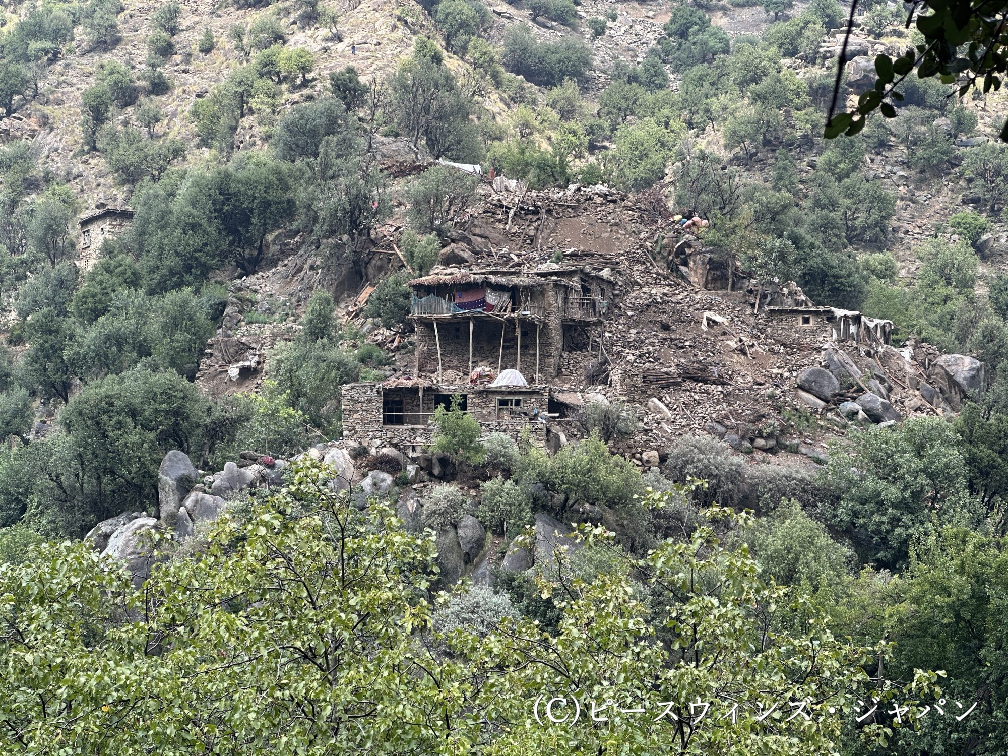クナール県被災村での現地調査