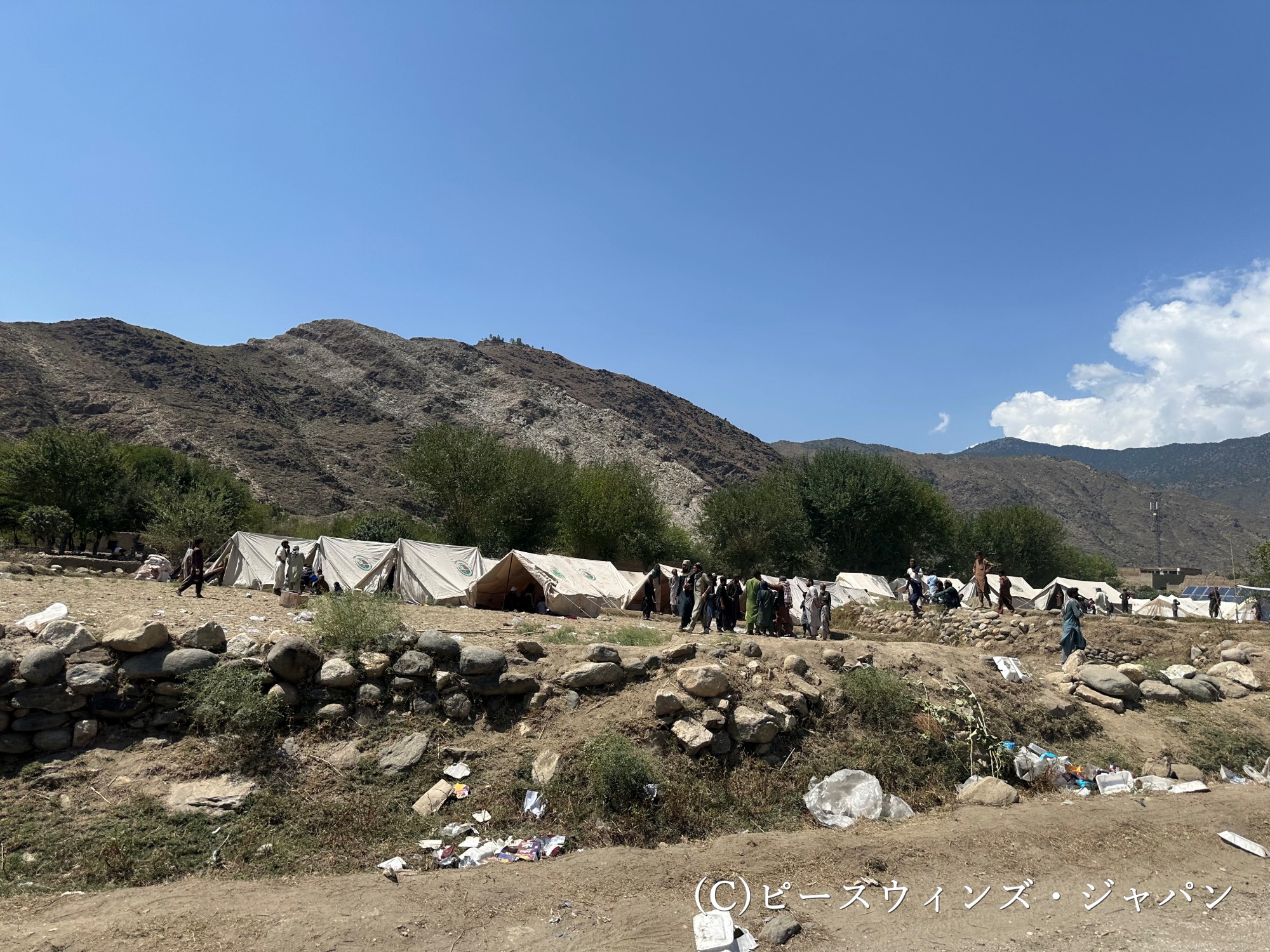 クナール県被災村での現地調査