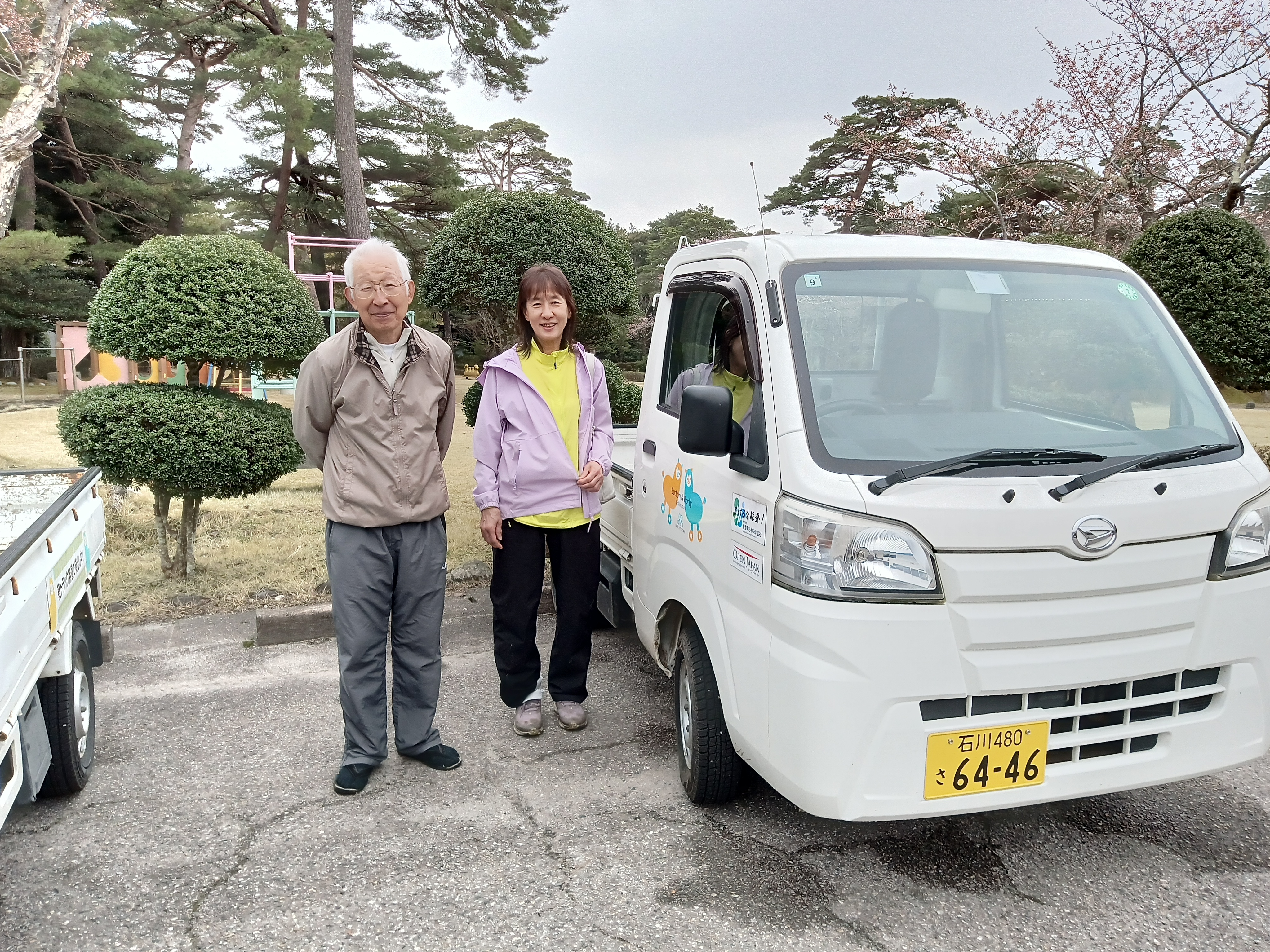 ★仮設住まいの方の引越し作業のための車の貸し出し支援／七尾市 ©JCSA