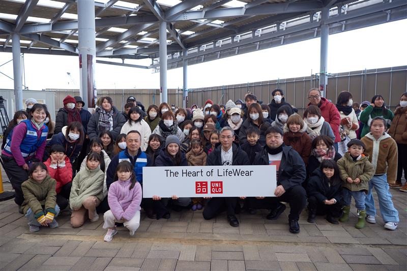 当日は輪島の多くの市民の皆さんが集まってくださいました／輪島市／2024.12.15 ©ユニクロ