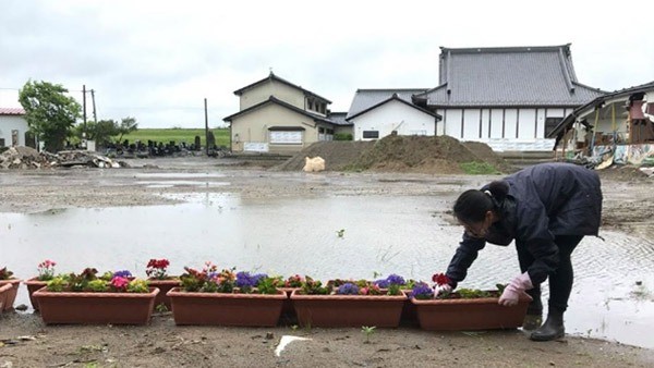 JISPがお花で元気をお届け