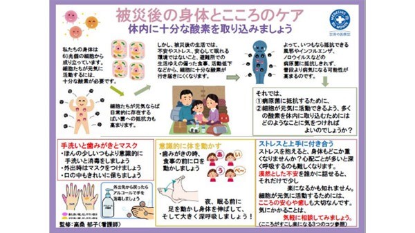 MdMが「被災後の身体とこころのケア」を作成