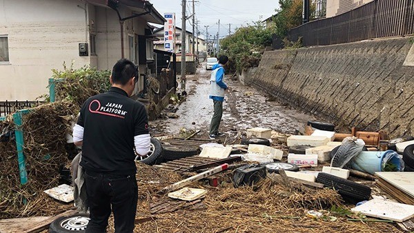 台風19号：福島・阿武隈川流域の被災状況の調査を開始