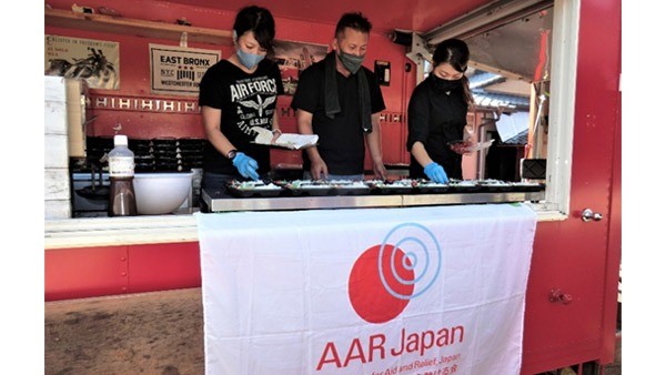 加盟NGO難民を助ける会（AAR）による炊き出し～佐賀県武雄市