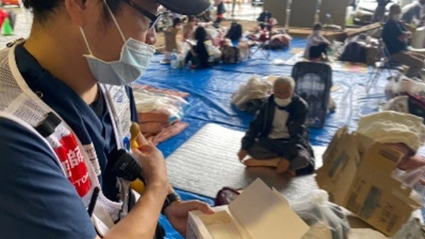PWJ熊本県球磨村の避難所でマスクを配布 ―九州豪雨―