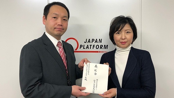 株式会社 資生堂様寄付金贈呈式～社員の皆さまから寄付金をお預かりしました～