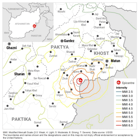 アフガニスタン東部地震第2報