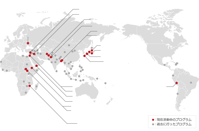 現在活動中の支援プログラム