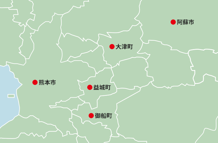 熊本の地図