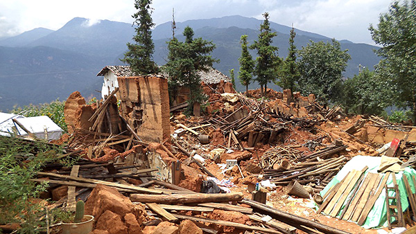 中国雲南省地震被災者支援2014