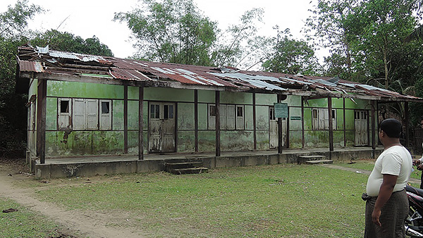 Tha Pray Taw村で修繕予定の校舎©BAJ