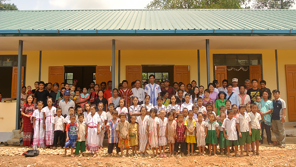 ADRA Japan事業でRaw Hta村に新しく建設した小学校 ©JPF