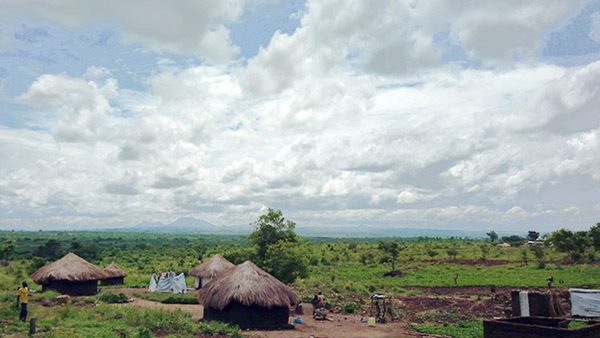 森を開墾して生活環境を整えた難民居住区（ウガンダ）©PLAN