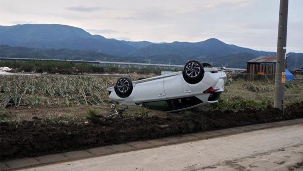 Damage near the Chikuma River in Nagano Prefecture ©︎SVA