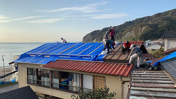 Roof Tarping Assistance in  Kyonan, Chiba #3 ©PBV