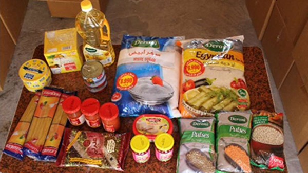 Contents of food packages that were distributed ©CCP