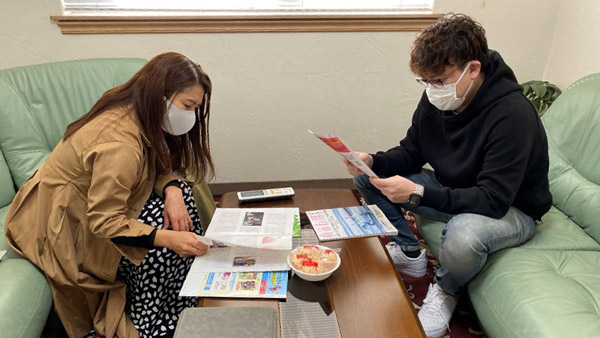 Proofreading the booklet ©Kyushu Christ Disaster Relief Center
