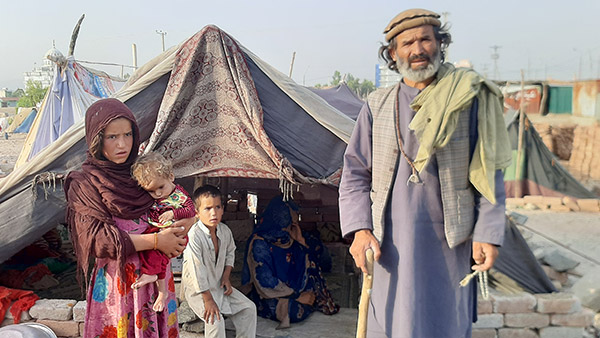Displaced families remain in an internally displaced persons camp in Kabul ©CWS