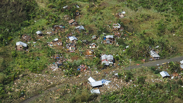 シアルガオ島の被災状況 ©ADRA Philippines・PAMAS