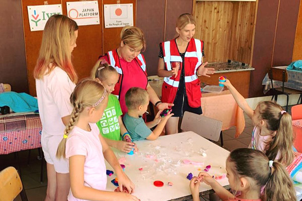 ウクライナ西部での子どもたちのための心理社会的支援活動 ©STEP-IN＆IVY